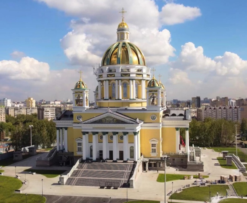 Строительство Кафедрального собора Рождества Христова в Челябинске