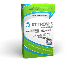 КТтрон-6 финишный (тиксотропный состав для чистовой отделки ремонтируемой поверхности)
